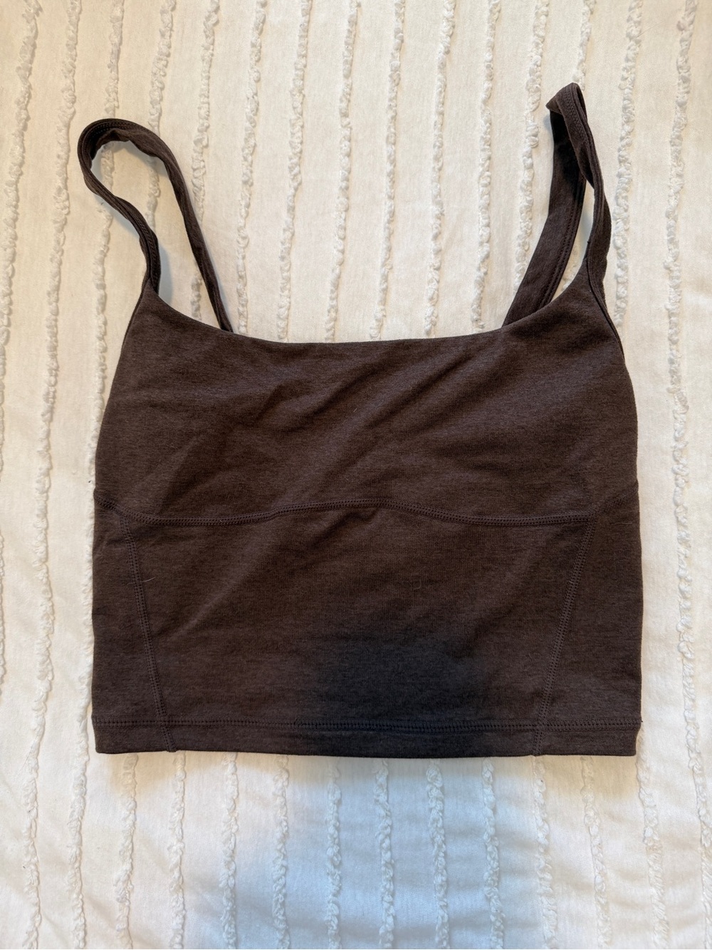 Bo + Tee Brown Cropped Tank Top